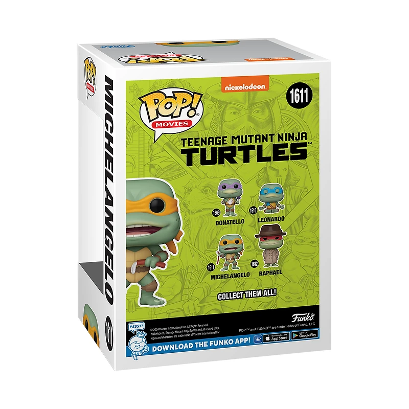 Funko POP! Movies: Teenage Mutant Ninja Turtles Michelangelo (Sausage Link Nunchucks) 3.6-in Vinyl Figure