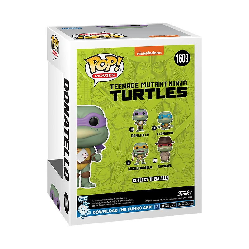 Funko POP! Movies: Teenage Mutant Ninja Turtles Donatello (with Napkin) 3.75-in Vinyl Figure