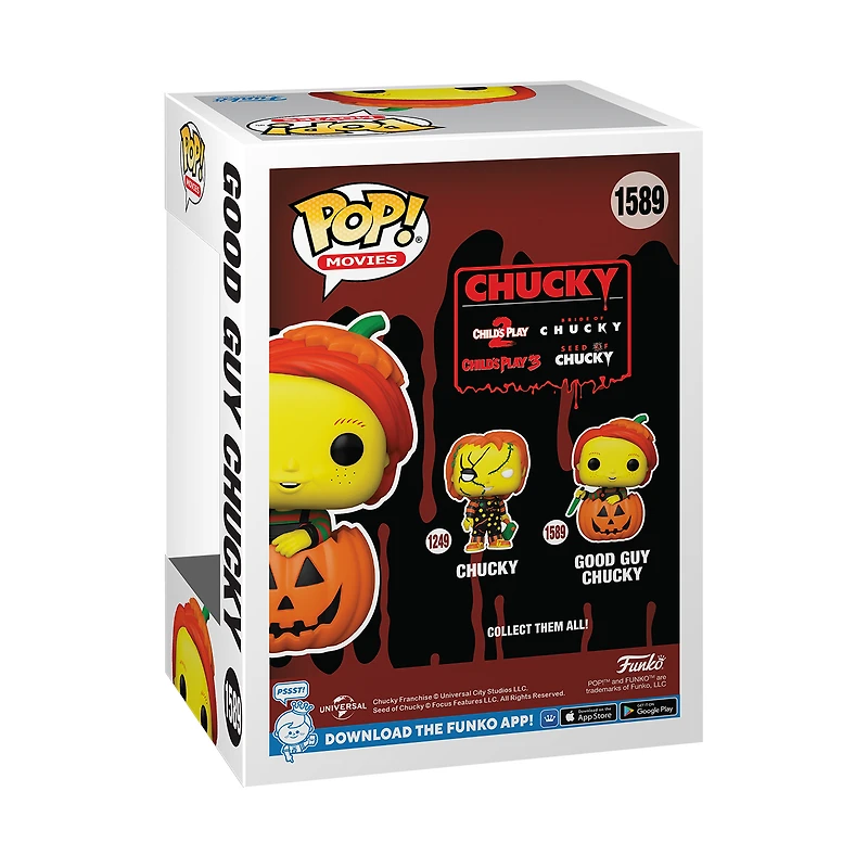 Funko POP! Movies: Chucky Vintage Halloween Good Guy Chucky 4.15-in Vinyl Figure