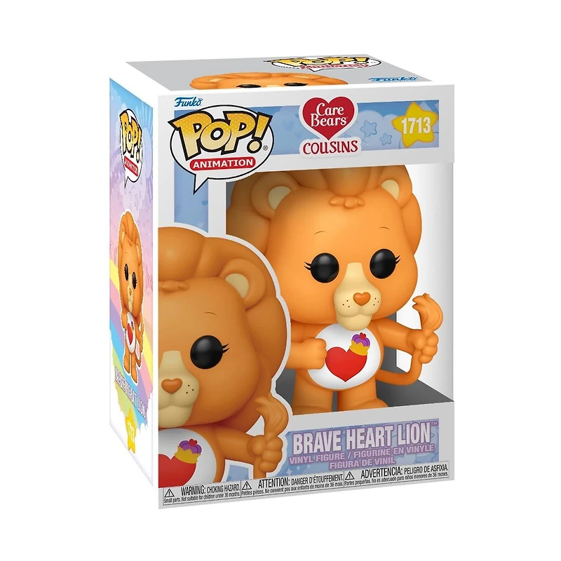 Funko POP! Animation: Care Bears Cousins Brave Heart Lion 4.55-in Vinyl Figure