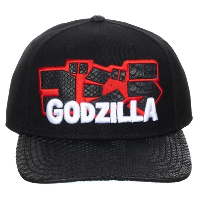 Godzilla Kanji Scaled Brim Snapback Hat