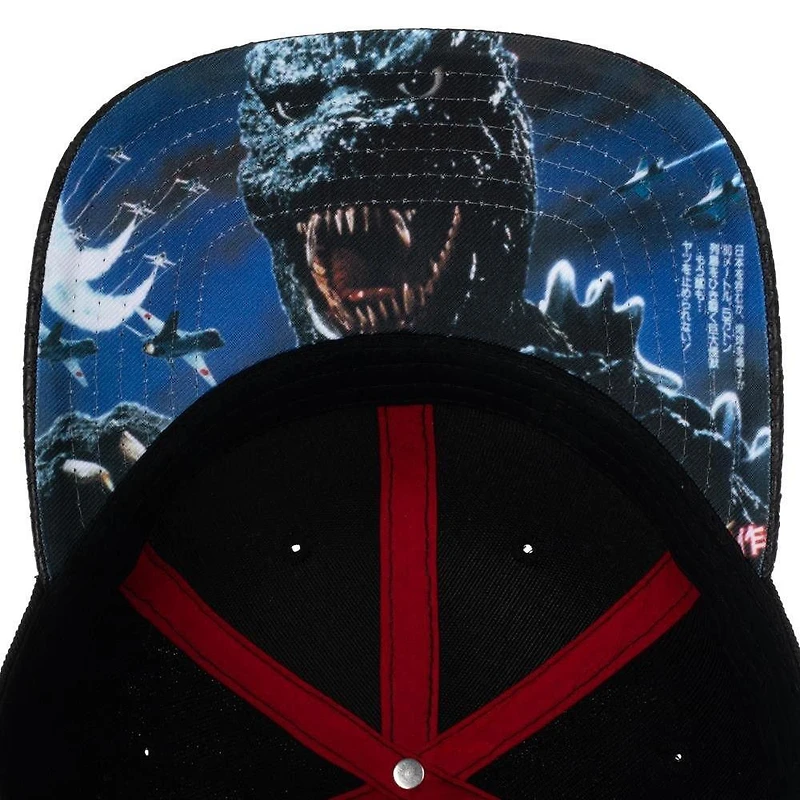 Godzilla Kanji Scaled Brim Snapback Hat