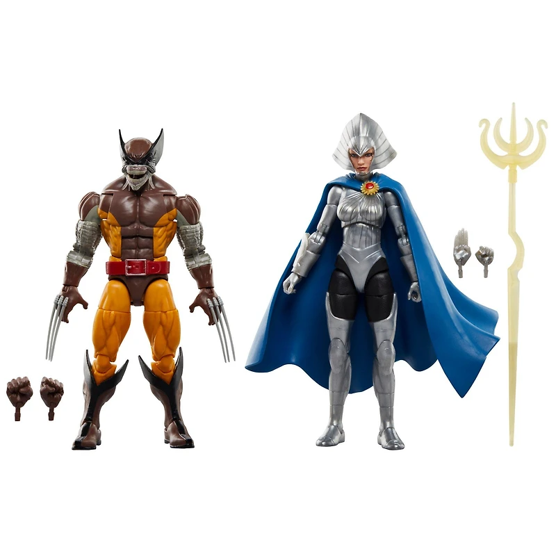 Hasbro Marvel Legends Wolverine (Brood Infection Form) and Lilandra Neramani 6-in Action Figures