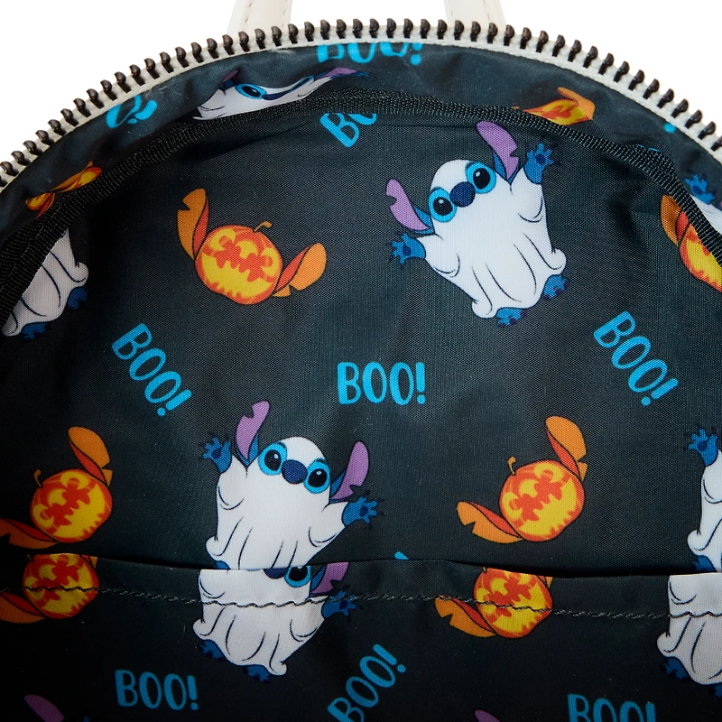 Loungefly Disney Halloween Stitch Ghost Costume Figural Glow Mini Backpack