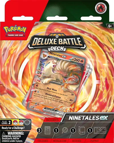 Pokemon Trading Card Game: Ninetales ex OR Zapdos ex Deluxe Battle Deck (Styles May Vary