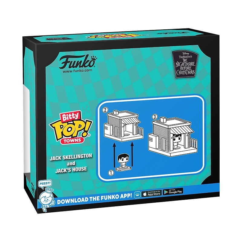 Funko Bitty POP! Town: The Nightmare Before Christmas Jack at Home Vinyl Figure Set