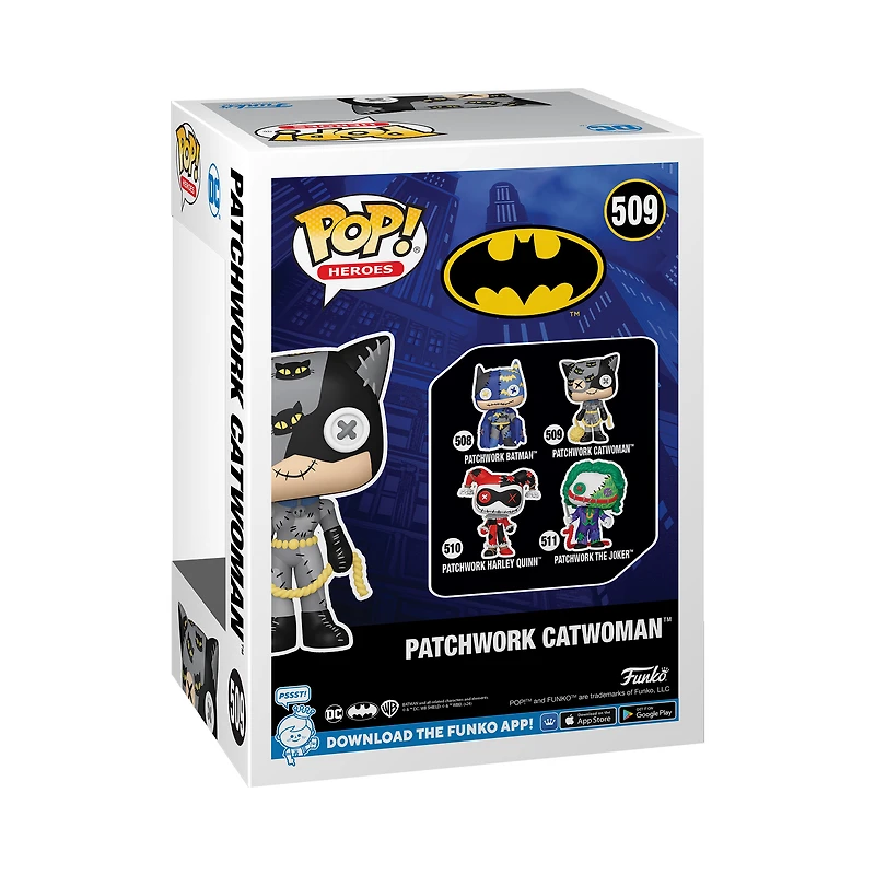 Funko POP! Animation: Batman Patchwork Catwoman​ 3.9-in Vinyl Figure