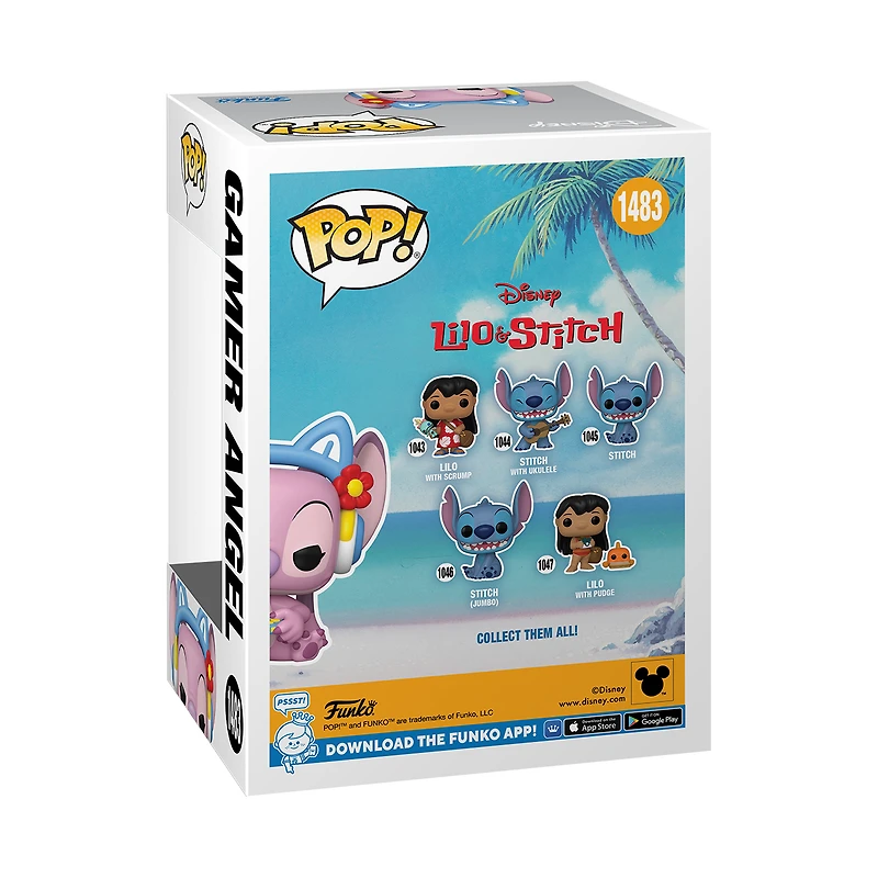 Funko POP! Disney: Lilo and Stitch Angel (Gamer) 3.7-in Vinyl Figure GameStop Exclusive