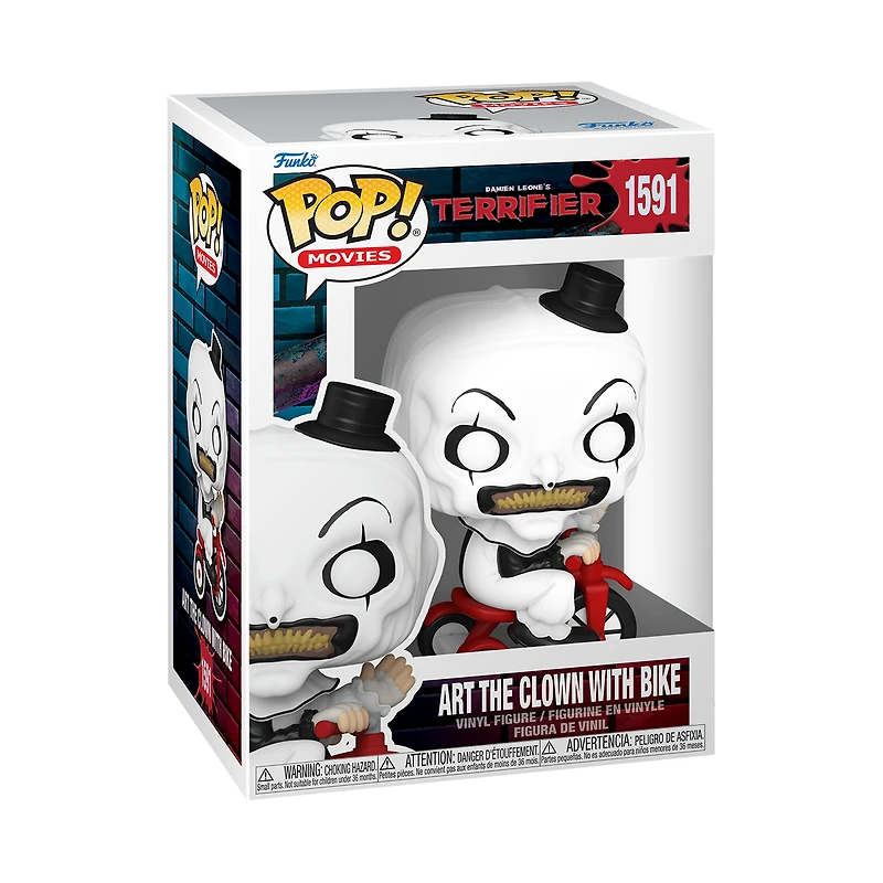 Funko POP! Movies: Terrifier Art the Clown (with bike) 4.25-in Vinyl Figure
