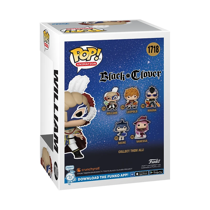 Funko POP! Animation: Black Clover William 4.9-in Vinyl Figure