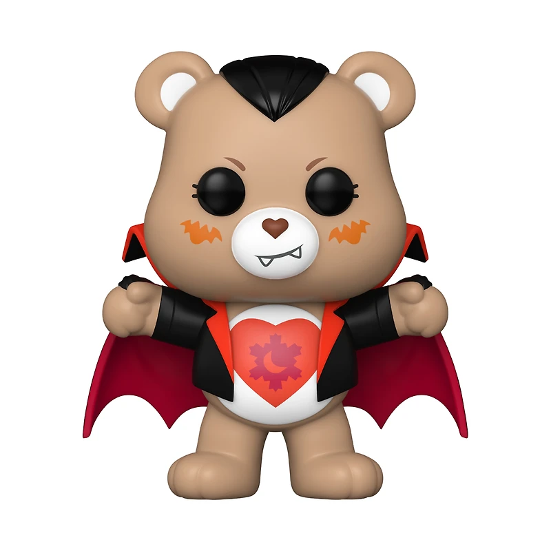 Funko POP! Movies: Universal Monsters x Care Bears Tender Heart Bear Dracula 4.1-in Vinyl Figure