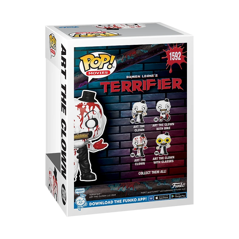Funko POP! Movies: Terrifier Art the Clown (Bloody) 4.2-in Vinyl Figure