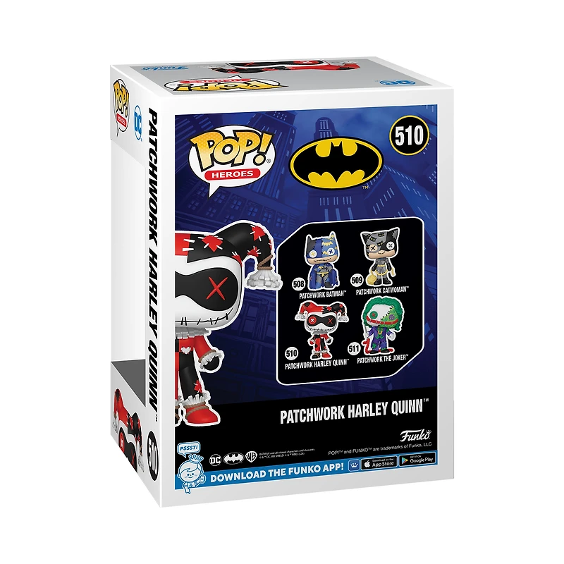 Funko POP! Animation: Batman Patchwork Harley​ Quinn 4.1-in Vinyl Figure