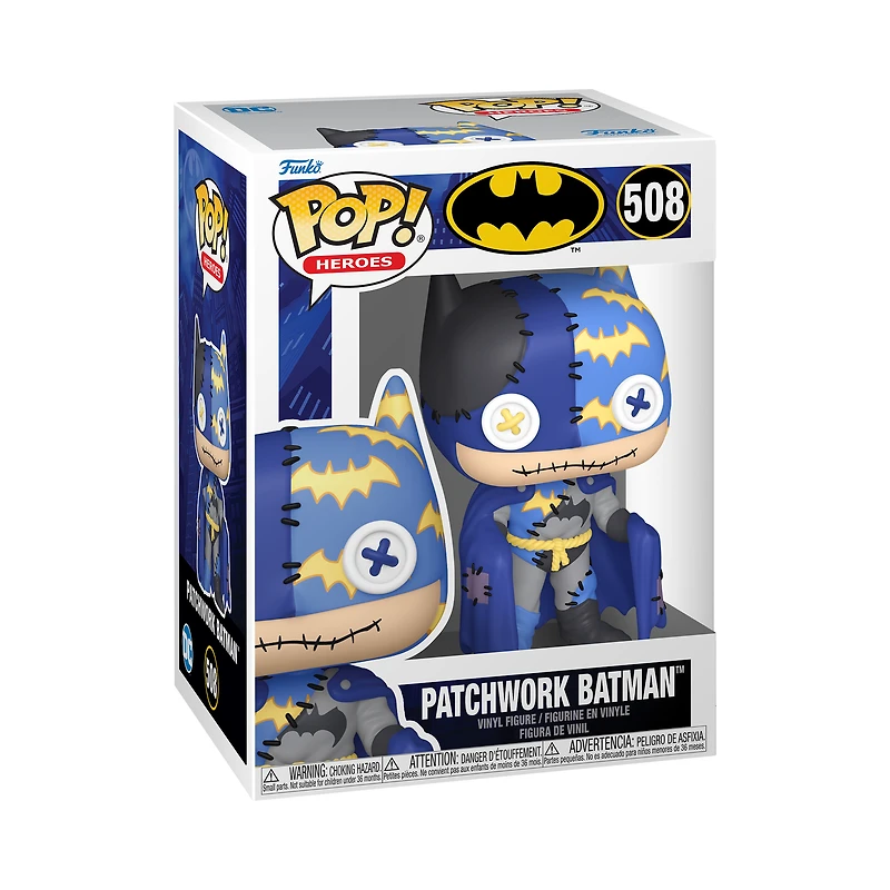 Funko POP! Animation: Batman Patchwork Batman​ 4.1-in Vinyl Figure