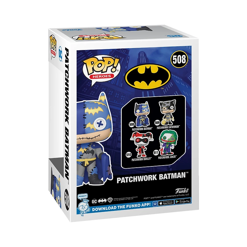 Funko POP! Animation: Batman Patchwork Batman​ 4.1-in Vinyl Figure