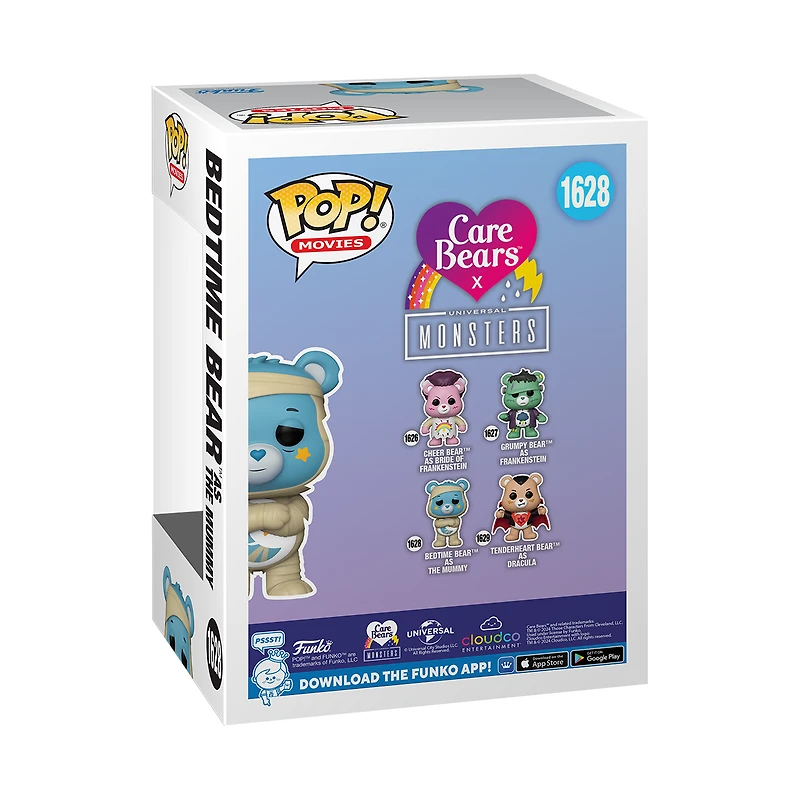 Funko POP! Movies: Universal Monsters x Care Bears Bedtime Bear The Mummy 4.1-in Vinyl Figure