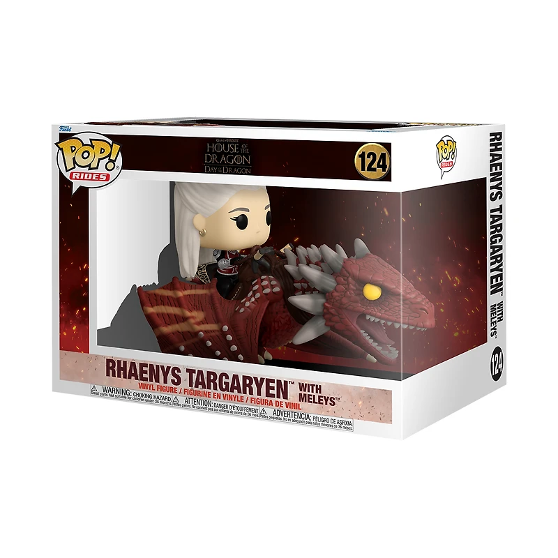 Funko POP! Rides Deluxe: Game of Thrones: House of the Dragon Season 3 Rhaenys Targaryen with Meleys 5.35-in Vinyl Figure