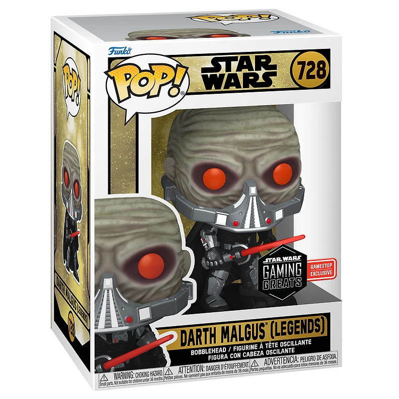 Funko POP! Star Wars: Gaming Greats Darth Malgus 4.25-in Vinyl Bobblehead GameStop Exclusive
