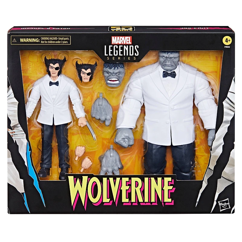 Hasbro Marvel Legends Wolverine 50th Anniversary Patch and Joe Fixit Action Figure Set 2-Pack