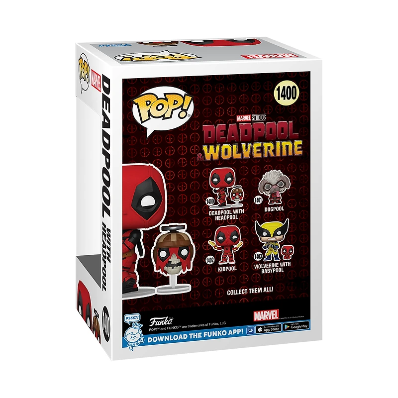 Funko POP! and Buddy: Deadpool and Wolverine Deadpool and Headpool 3.8-in Vinyl Figure