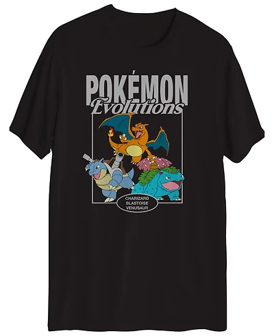Pokemon Kanto Starter Evolutions Graphic T-Shirt