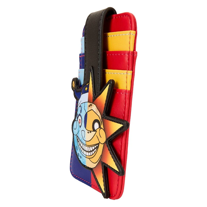 Loungefly Five Nights at Freddy's: Security Breach Sun and Moon Card Holder Wallet GameStop Exclusive