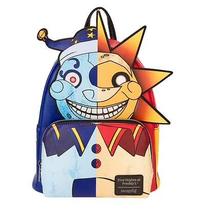 Loungefly Five Nights at Freddy's: Security Breach Sun and Moon Mini Backpack GameStop Exclusive