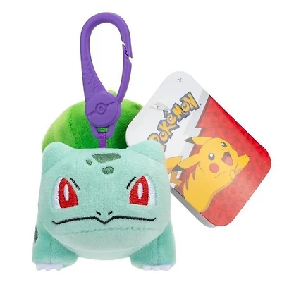 Jazwares Pokemon Bulbasaur 3.5-in Clip-On Plush