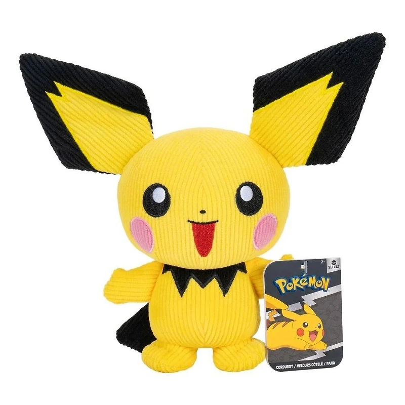 Jazwares Pokemon Select Corduroy Pichu 8-In Plush