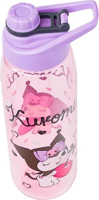 Sanrio Kuromi Cherry Hearts 28oz Water Bottle with Screw Lid and Handle