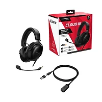HyperX Cloud III Wired Gaming Headset for PC, PS5, Xbox Series X/S, Xbox One, Nintendo Switch