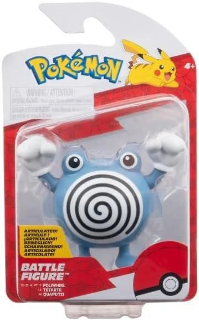 Jazwares Pokemon Poliwhirl 3-in Battle Figure