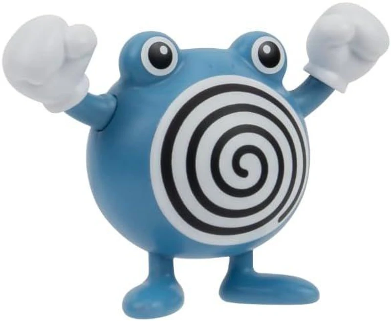 Jazwares Pokemon Poliwhirl 3-in Battle Figure