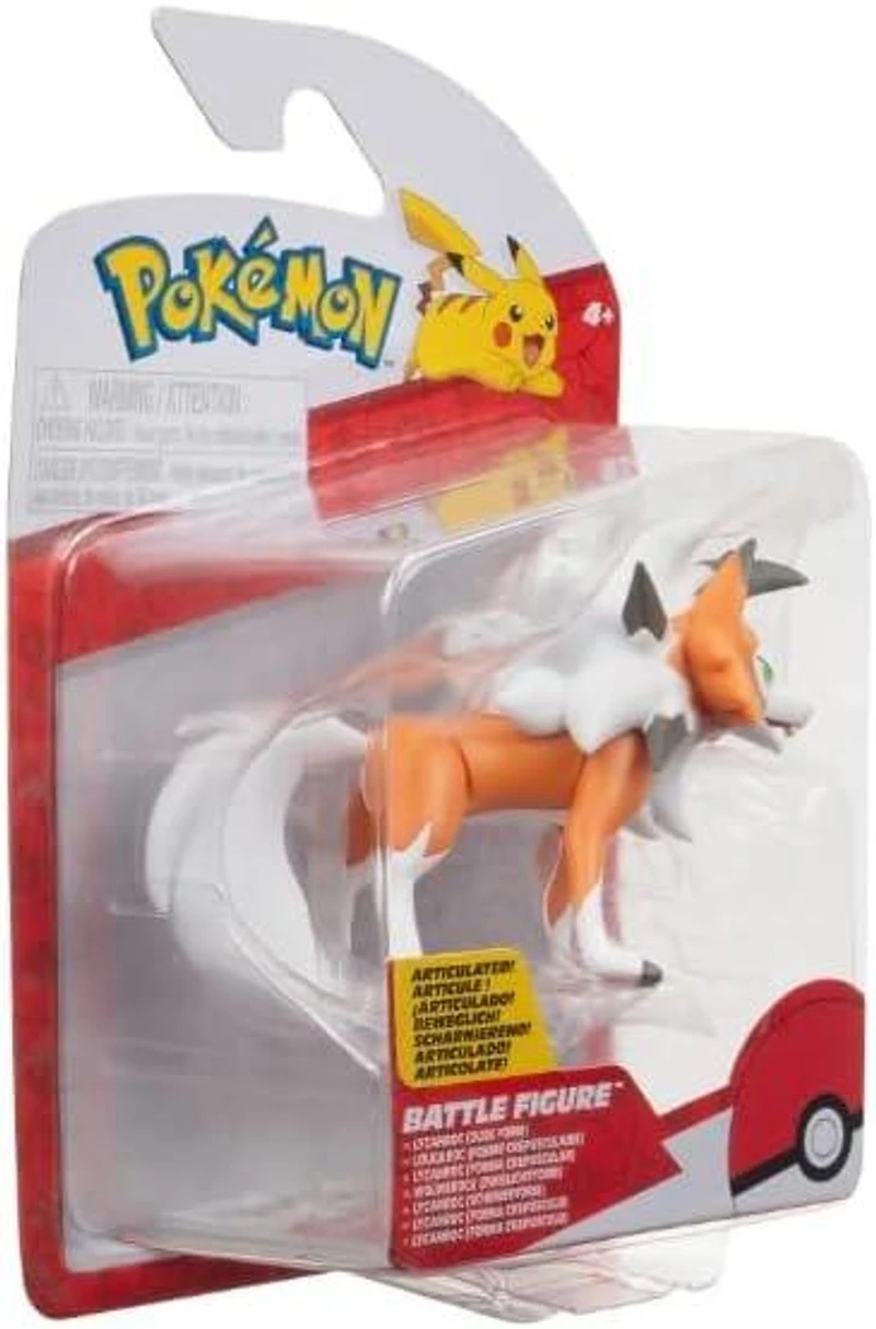 Jazwares Pokemon Lycanroc (Dusk Form) 3-in Battle Figure