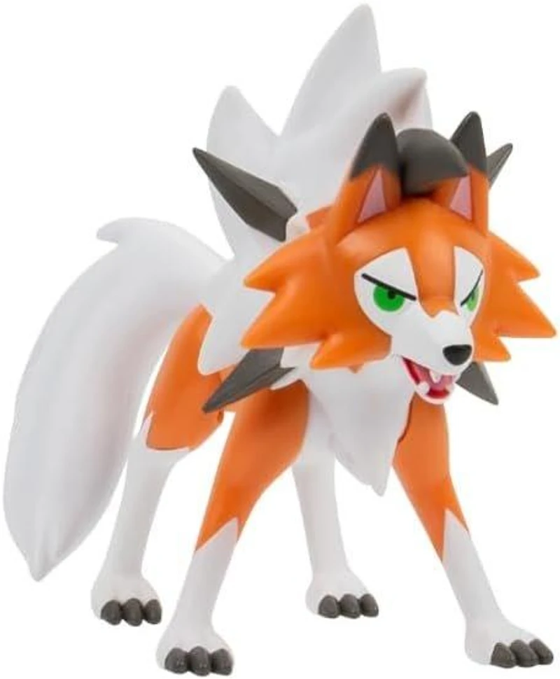 Jazwares Pokemon Lycanroc (Dusk Form) 3-in Battle Figure