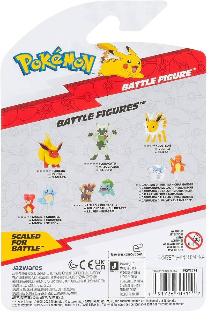 Jazwares Pokemon Jolteon 3-in Battle Figure