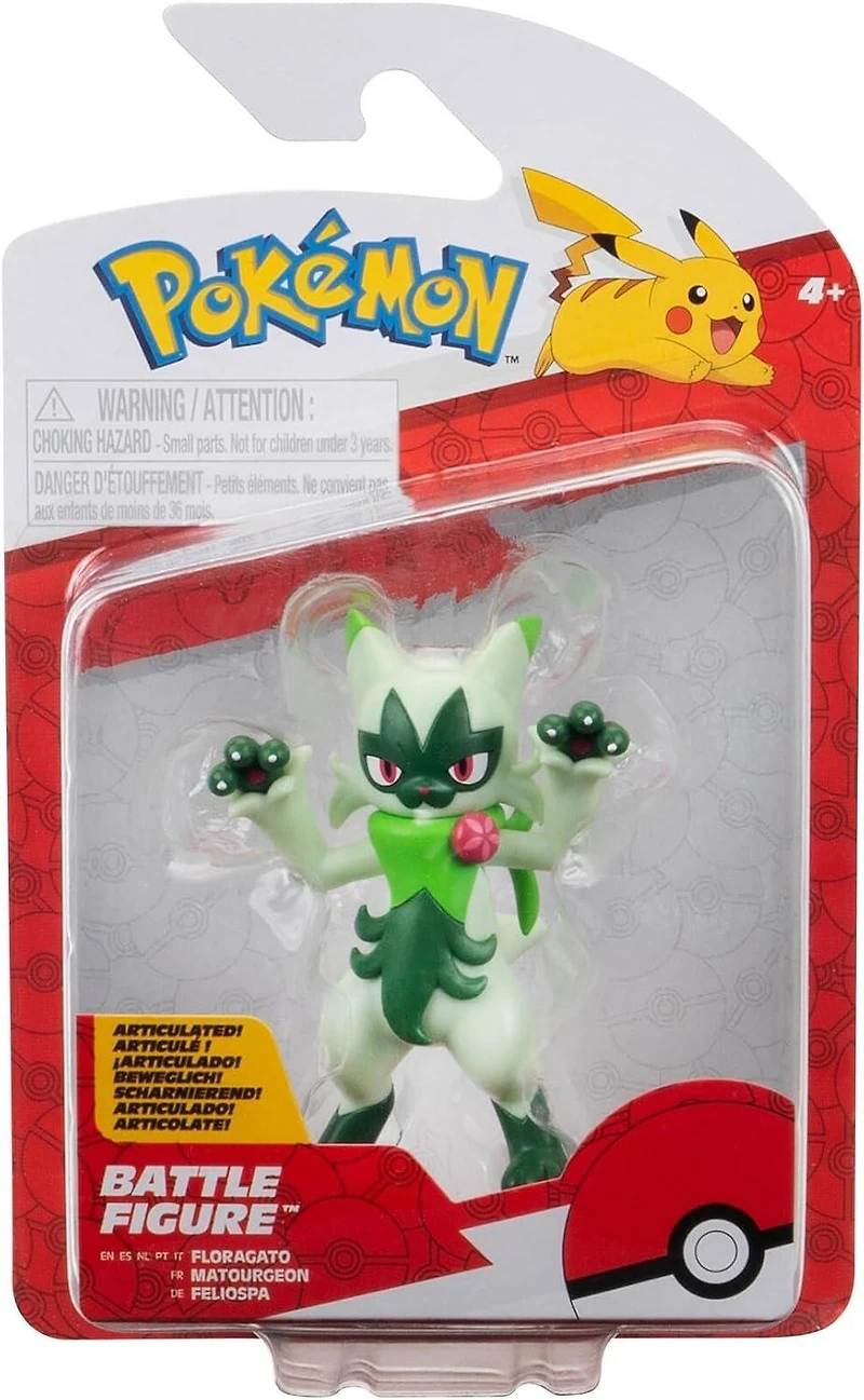 Jazwares Pokemon Floragato 3-in Battle Figure