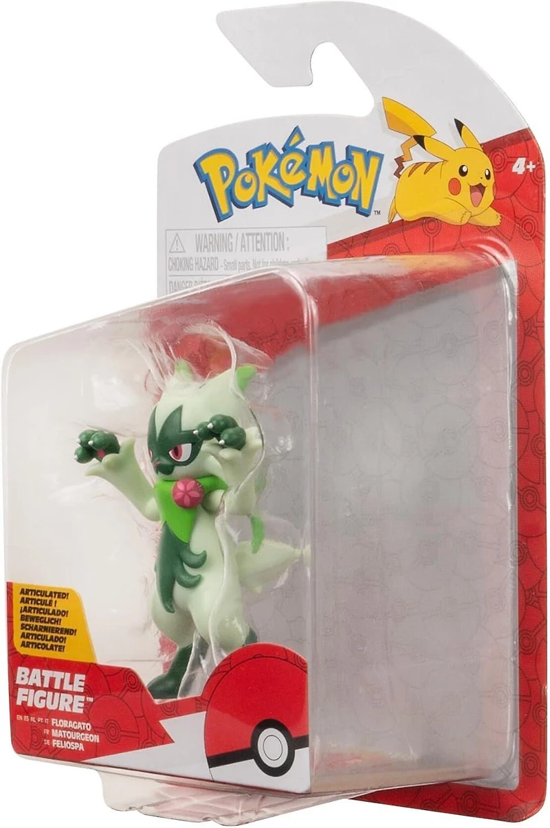 Jazwares Pokemon Floragato 3-in Battle Figure