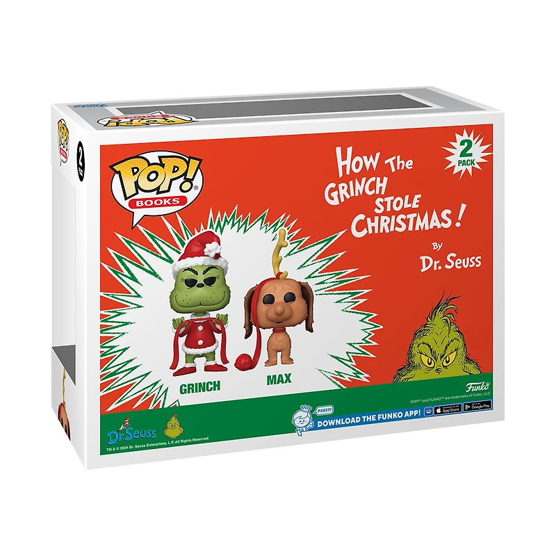 Funko POP! Deluxe: How the Grinch Stole Christmas Grinch and Max Vinyl Figure Set (2-Pack