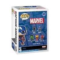 Funko POP! Marvel: Marvel Captain America 3.65-in Vinyl Bobblehead