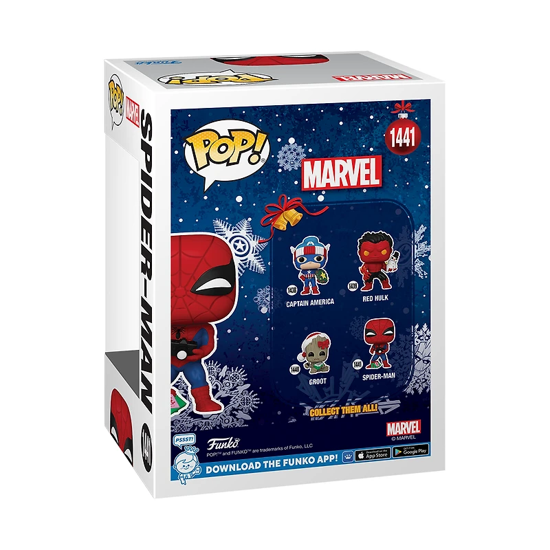 Funko POP! Marvel: Spiderman (Open Gift) 3.7-in Vinyl Bobblehead Figure