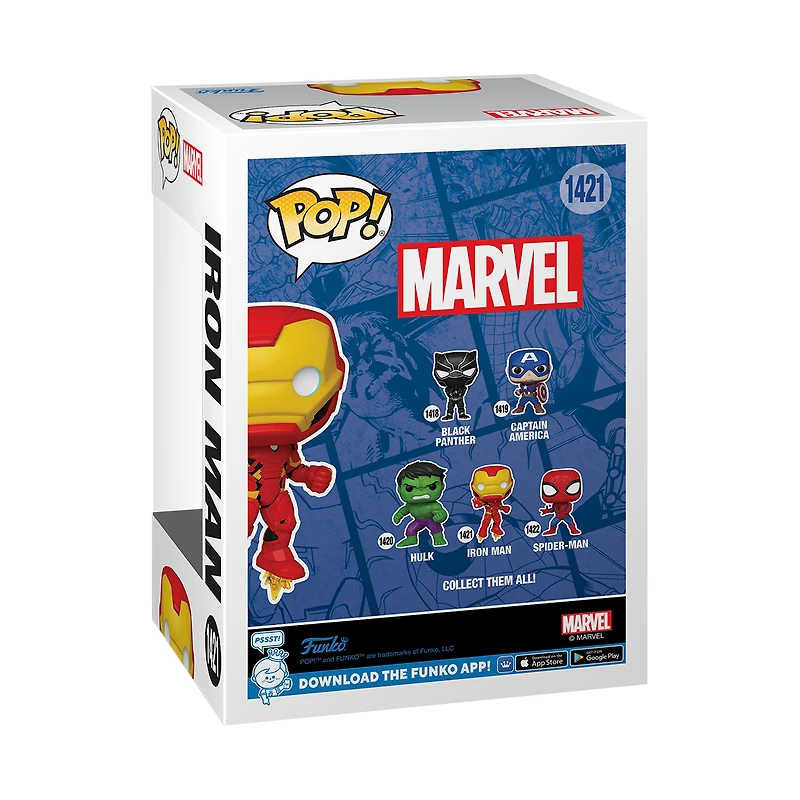 Funko POP! Marvel: Marvel Iron Man 4.8-in Vinyl Bobblehead