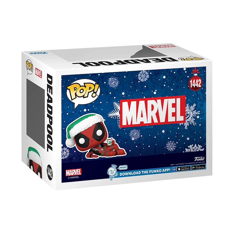 Funko POP! Marvel:  Deadpool (Holiday) 2.75-in Vinyl Bobblehead