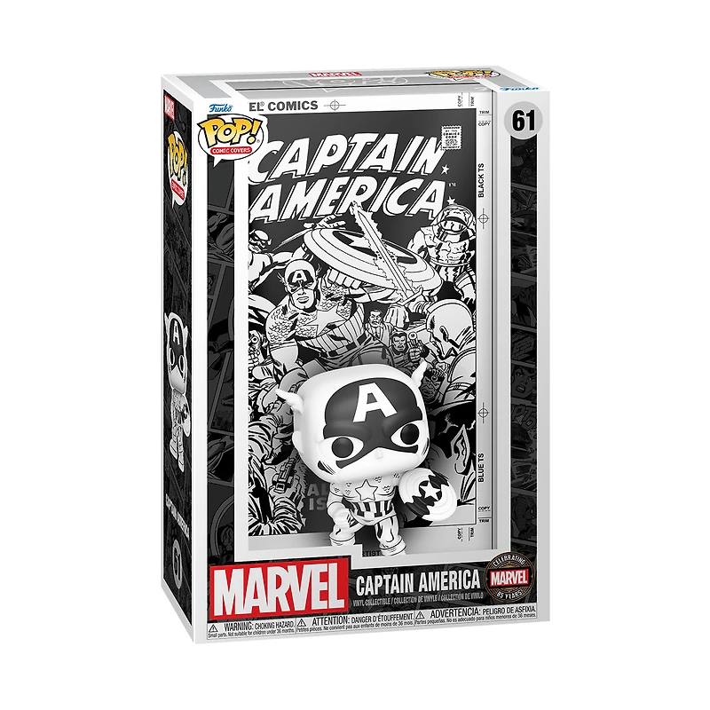Funko POP! Comic Covers: Marvel Avengers 85th Anniversary Captain America 3.7-in Vinyl Bobblehead