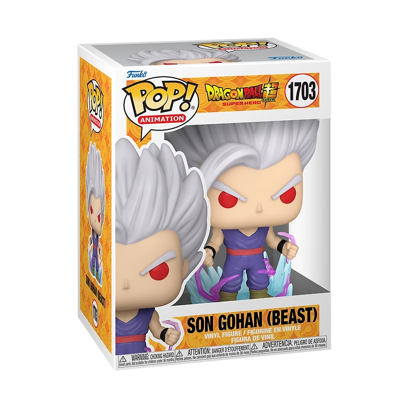 Funko POP! Animation: Dragon Ball Super: Super Hero Son Gohan(Beast) 5.5-in Vinyl Figure