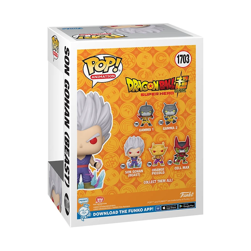 Funko POP! Animation: Dragon Ball Super: Super Hero Son Gohan(Beast) 5.5-in Vinyl Figure