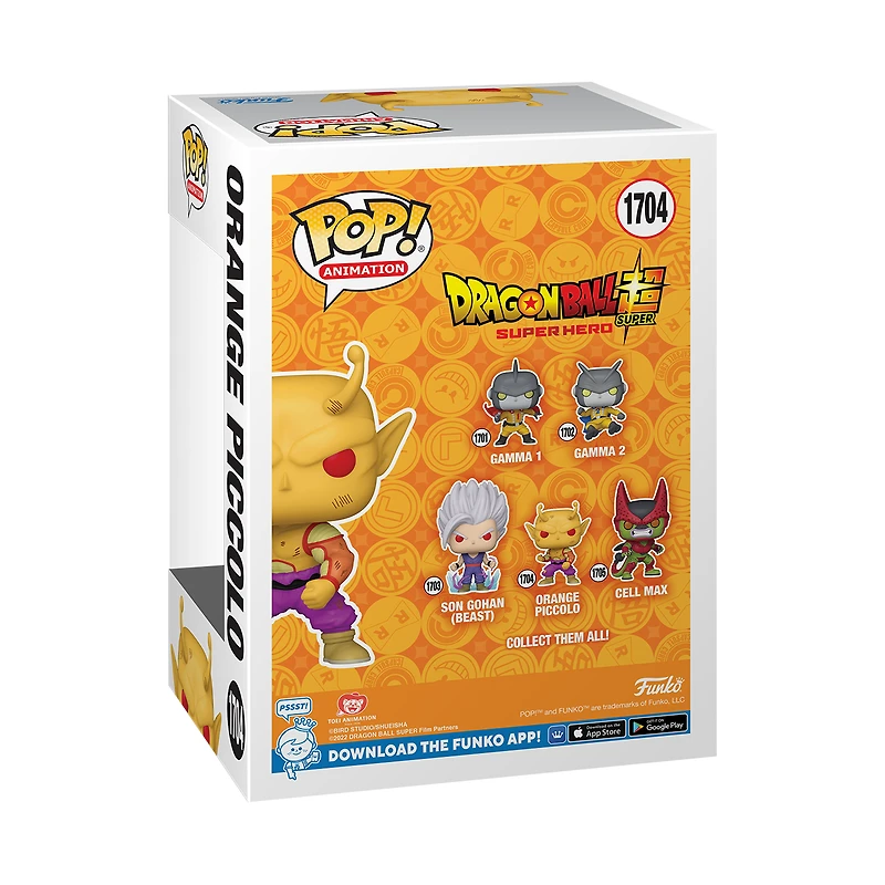Funko POP! Animation: Dragon Ball Super: Super Hero Orange Piccolo 4-in Vinyl Figure
