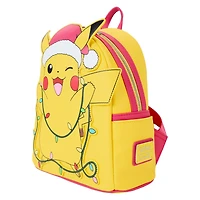 Loungefly Pokemon Santa Pikachu Christmas Lights Light Up Mini Backpack