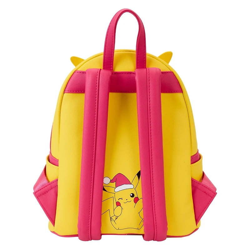 Loungefly Pokemon Santa Pikachu Christmas Lights Light Up Mini Backpack