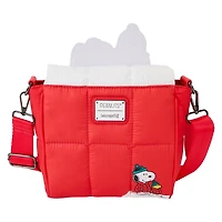 Loungefly Peanuts Snoopy and Woodstock Snow Day Doghouse Crossbody Bag
